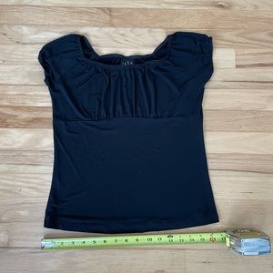 Vintage Black Milkmaid Top